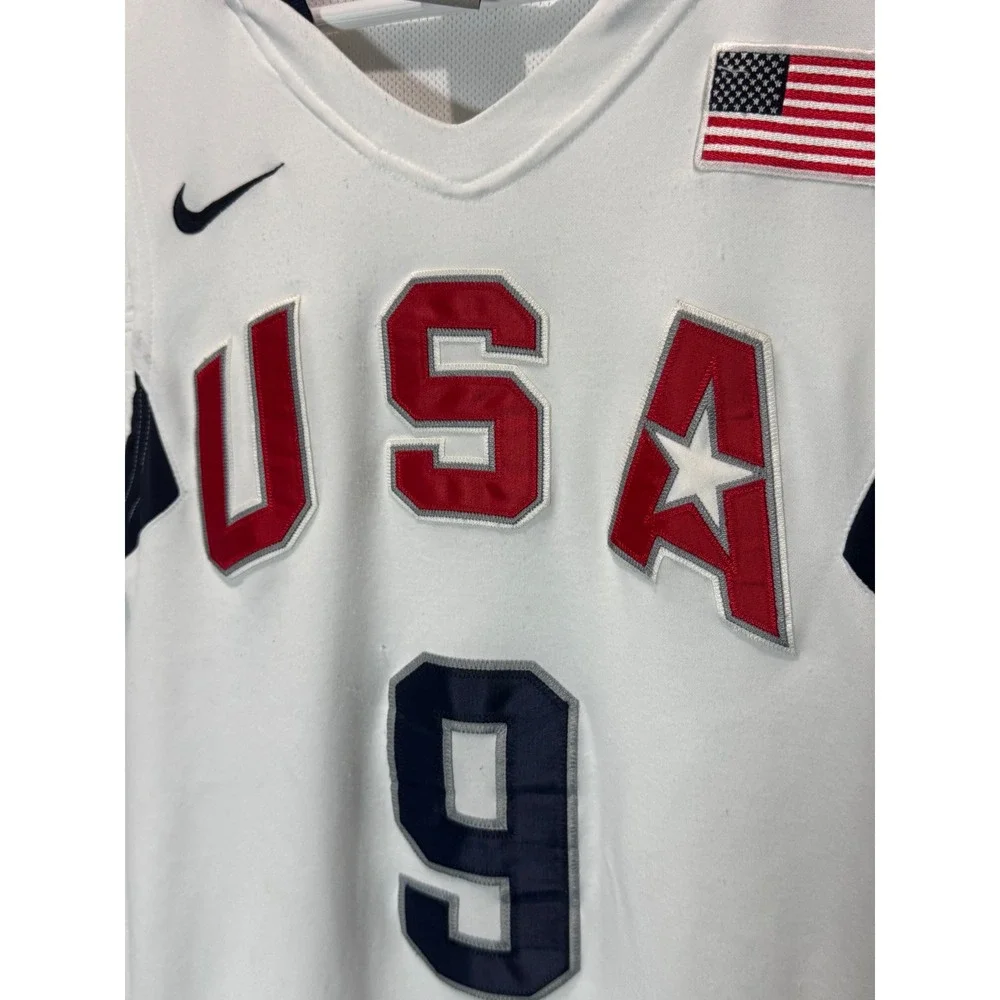 Nike USA Basketball Jersey Mens S White Dwayne Wade 9 Dream Team Olympics Miami